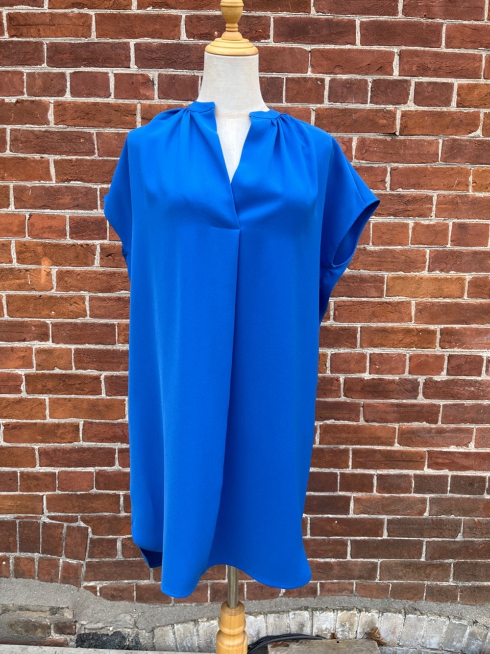 Vince Royal Blue Sleeveless Shift Dress